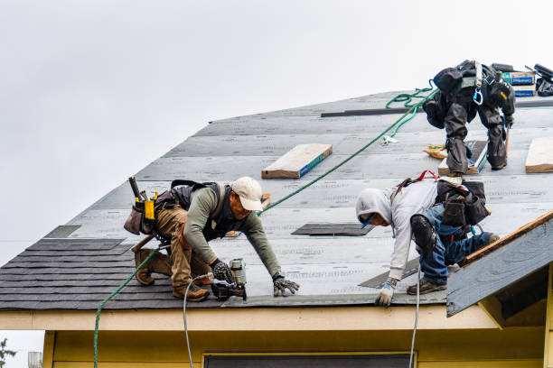 Professional Roofing technician working in East Randolph, VT